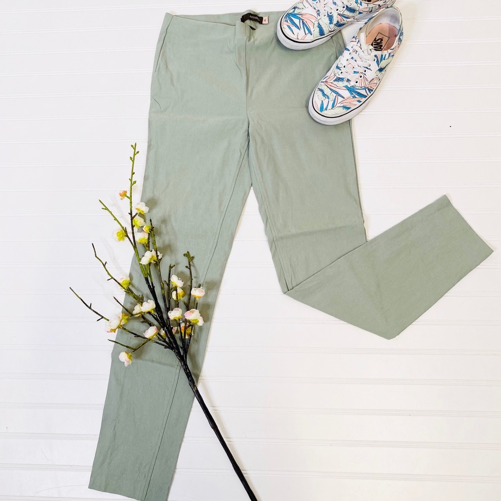 Crosby. Sage Flat Front Pull On Pants